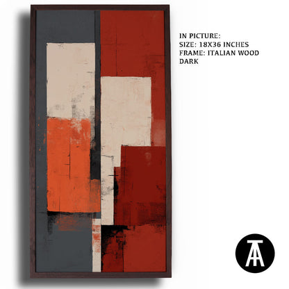 Artwork in Dark Wood Frame