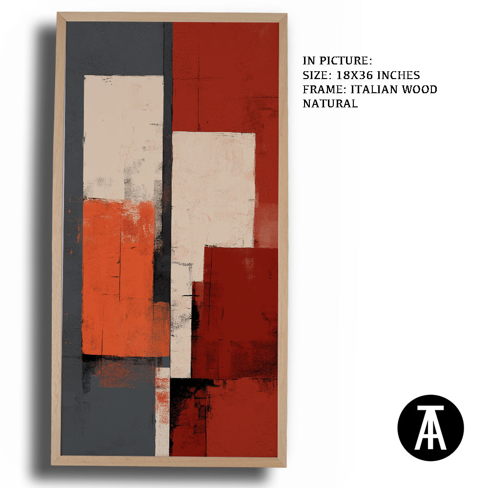 Artwork in Natural Wood Frame