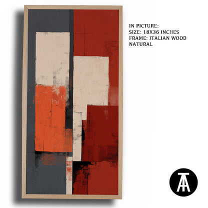 Artwork in Natural Wood Frame