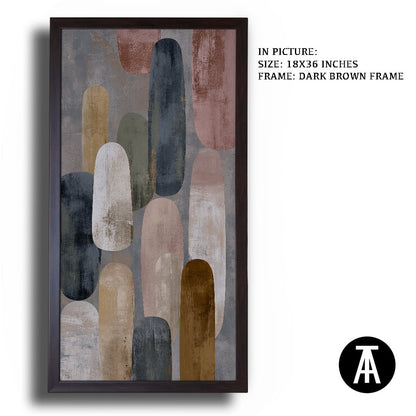 Artwork in Dark Brown Frame