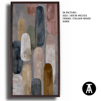 Artwork in Dark Wood Frame