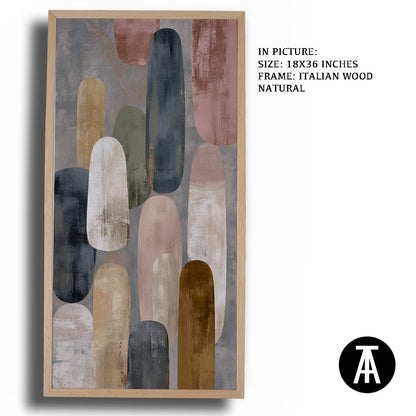 Artwork in Natural Wood Frame