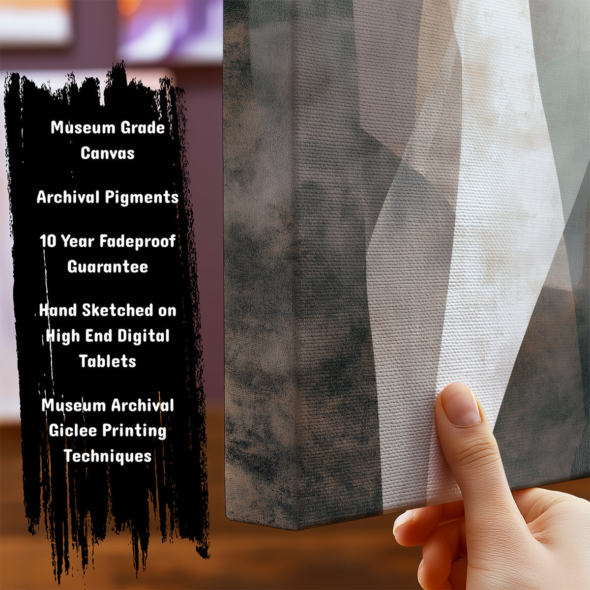 Information about Abstract Canvas Art Print