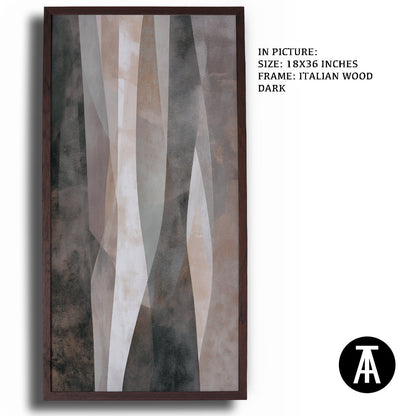 Artwork in Natural Wood Frame