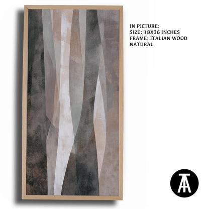 Artwork in Dark Wood Frame