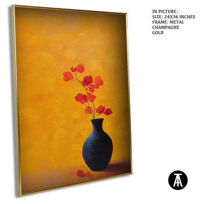 Artwork in Metal Champagne Gold Frame