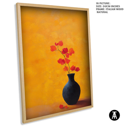 Artwork in Natural Wood Frame