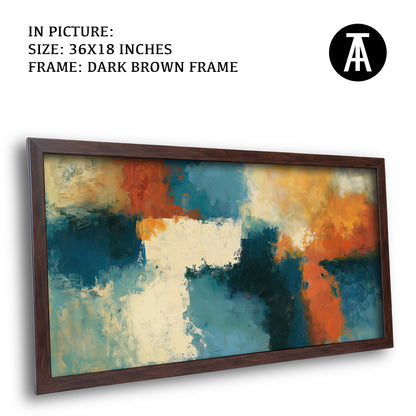 Artwork in Dark Brown Frame