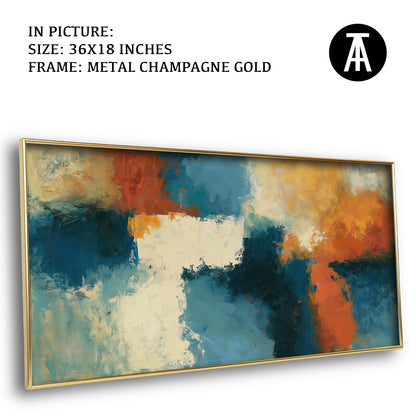 Artwork in Metal Champagne Gold Frame