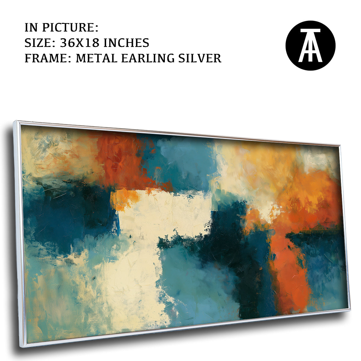 Artwork in Metal Earling Silver Frame