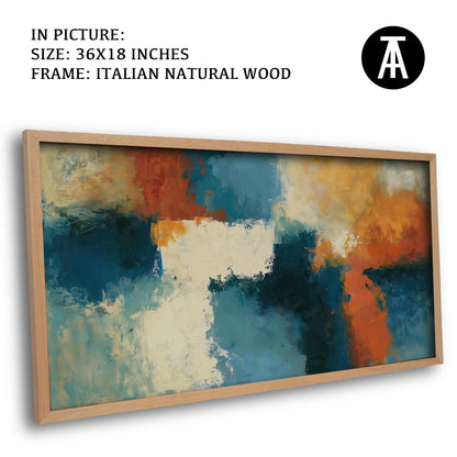 Artwork in Natural Wood Frame