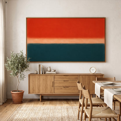 Abstract Painting in a Lifestyle Setting