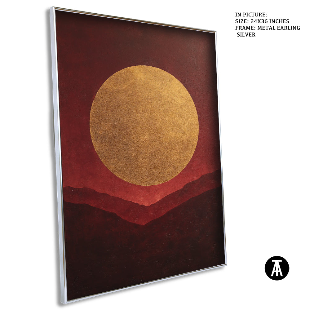 Artwork in Metal Earling Silver Frame