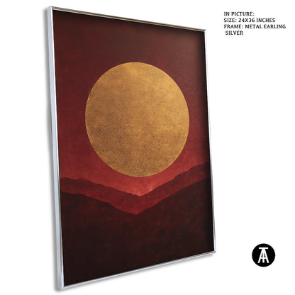 Artwork in Metal Earling Silver Frame