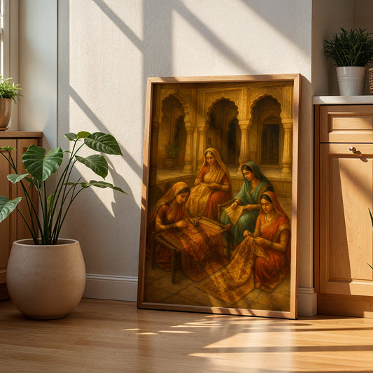 Heritage Indian Painting in a Lifestyle Setting