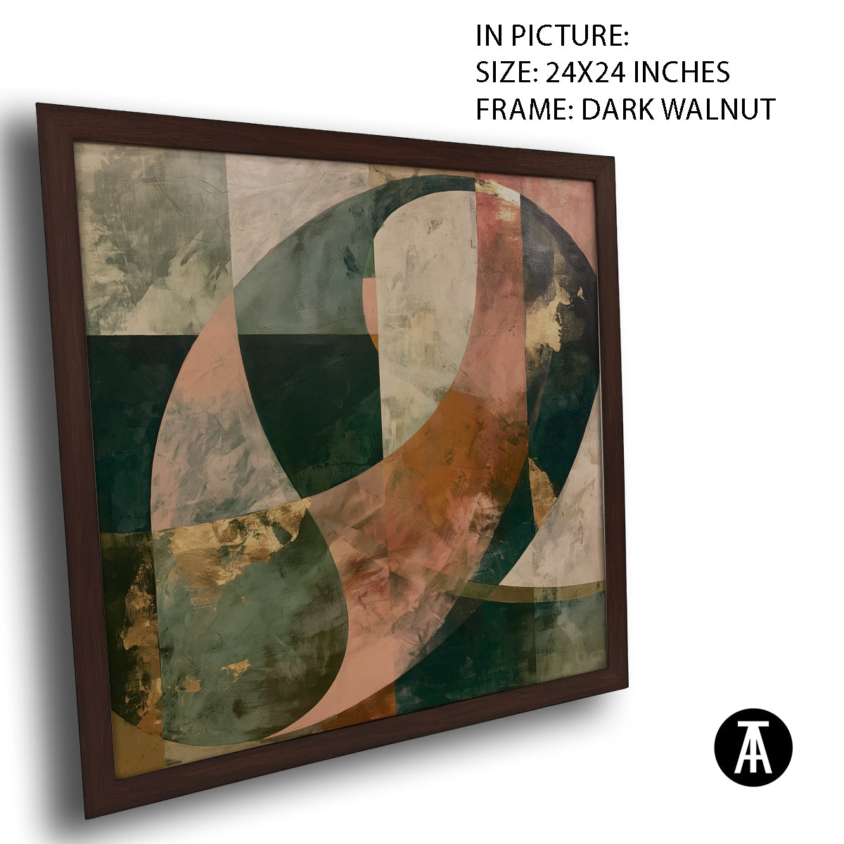Artwork in Dark Walnut Frame