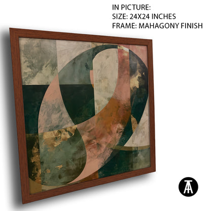 Artwork in Mahogany Finish Frame