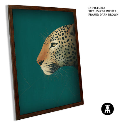 Artwork in Dark Brown Frame