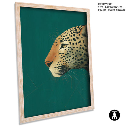 Artwork in Light Brown Frame