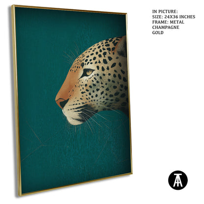 Artwork in Metal Champagne Gold Frame