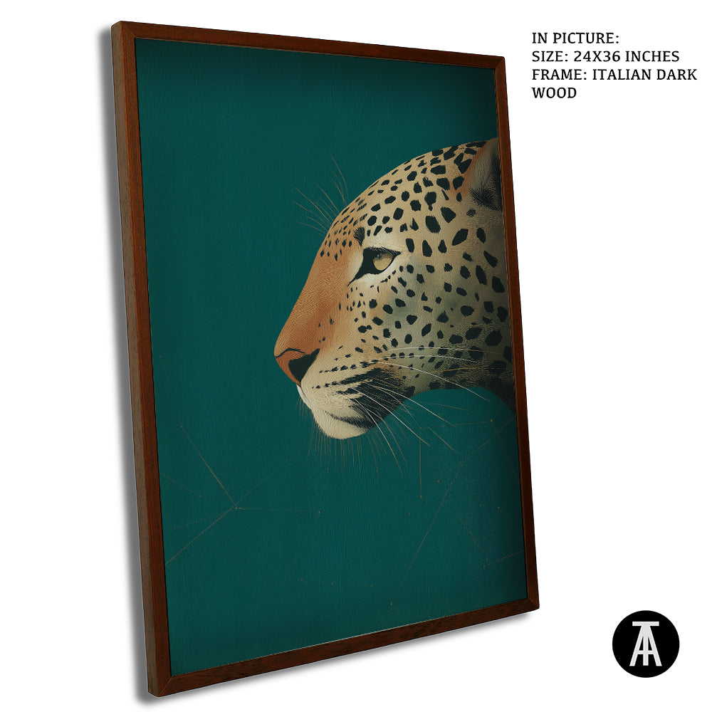 Artwork in Dark Wood Frame