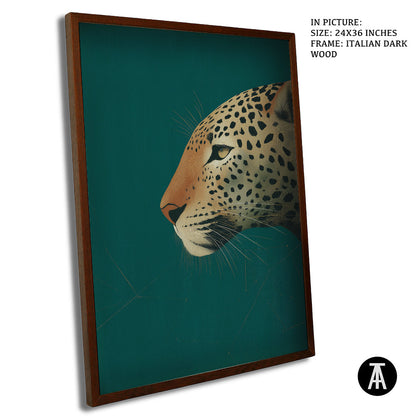 Artwork in Dark Wood Frame