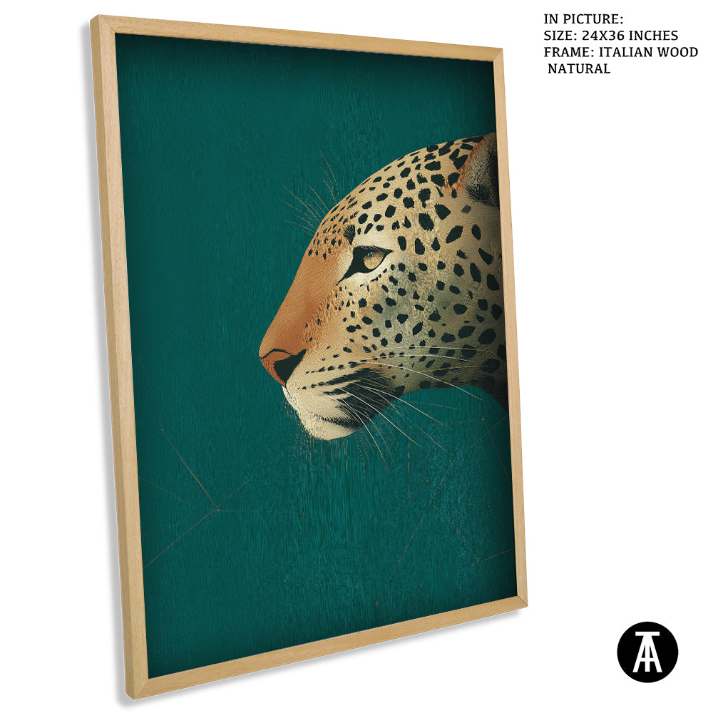 Artwork in Natural Wood Frame