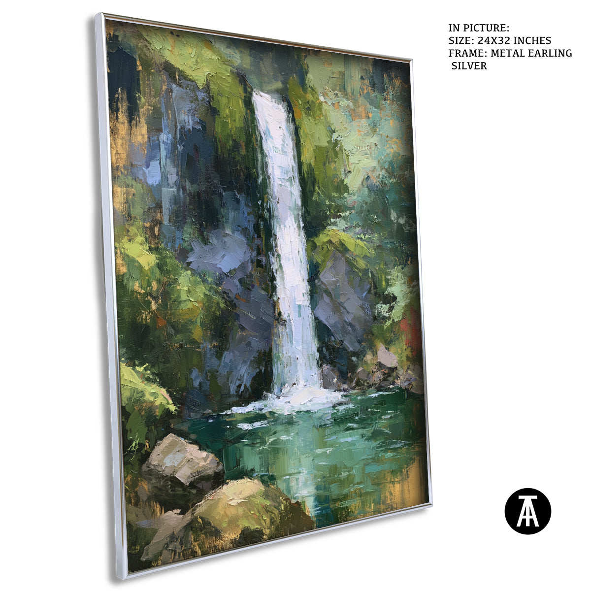 Artwork in Metal Earling Silver Frame