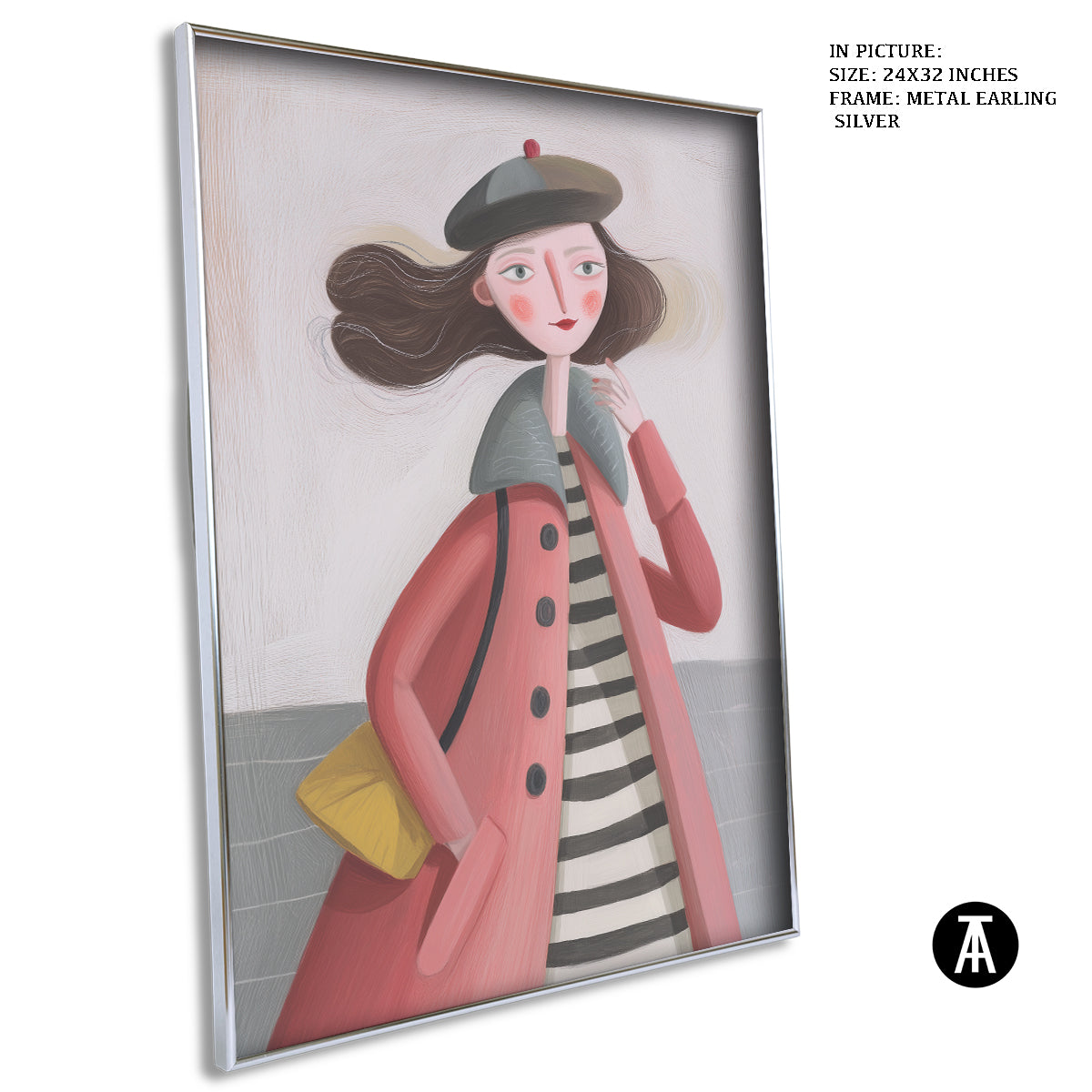 Artwork in Metal Earling Silver Frame