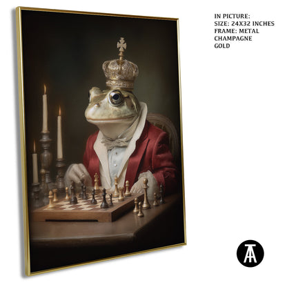 Artwork in Metal Champagne Gold Frame