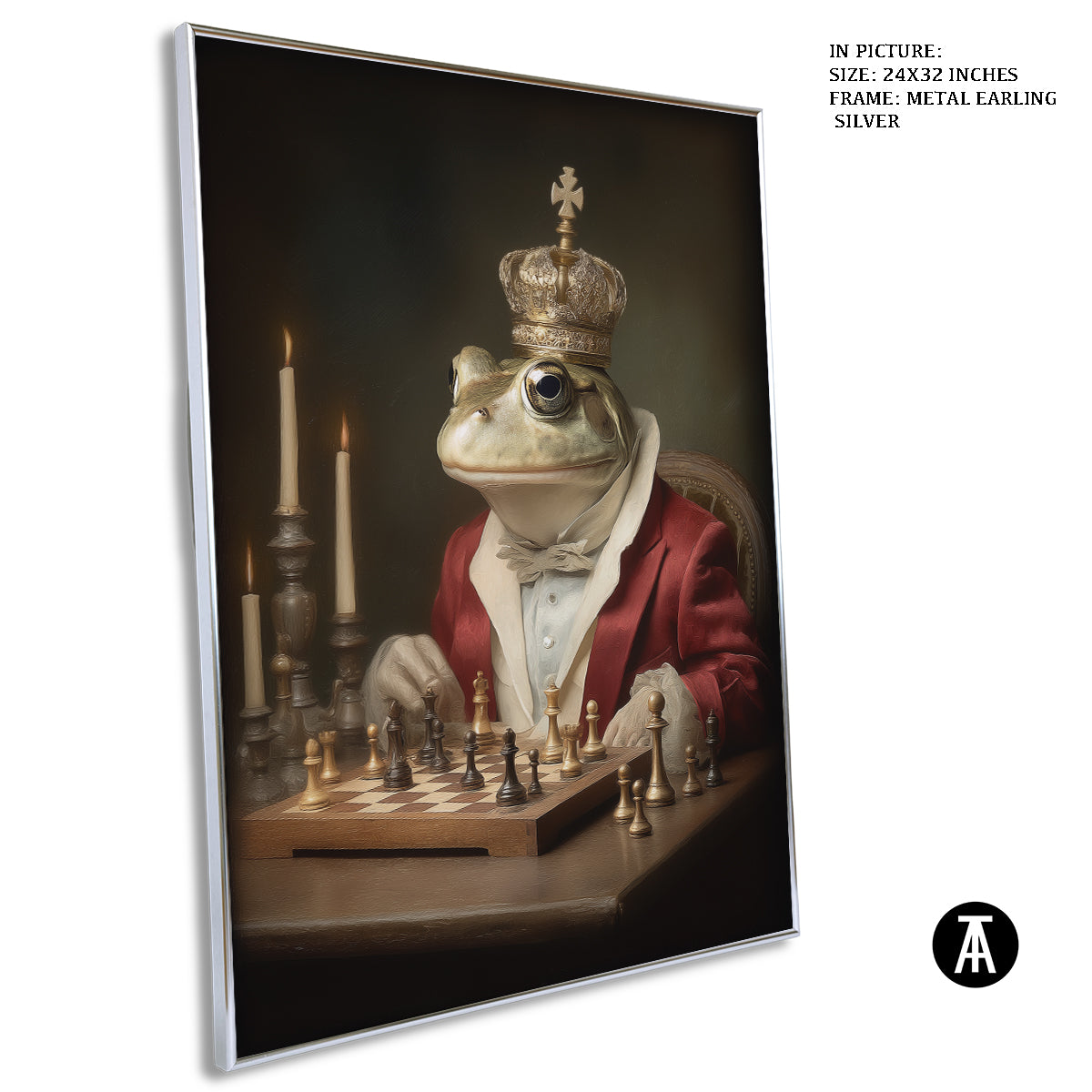 Artwork in Metal Earling Silver Frame