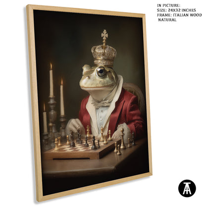 Artwork in Natural Wood Frame