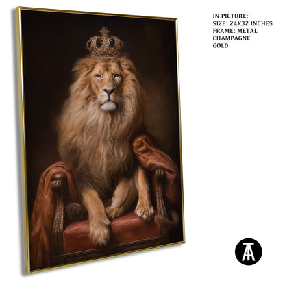 Artwork in Metal Champagne Gold Frame