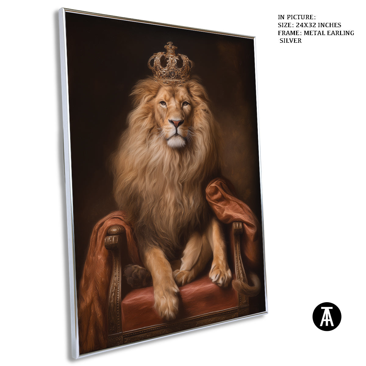 Artwork in Metal Earling Silver Frame