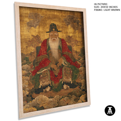 Artwork in Dark Brown Frame