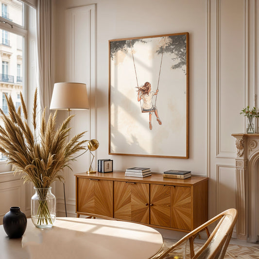 Minimalist Painting in a Lifestyle Setting