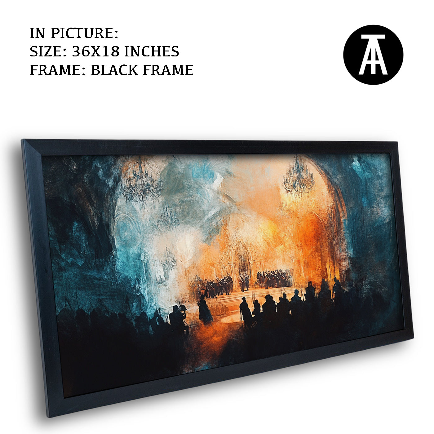 Artwork in Metal Earling Silver Frame