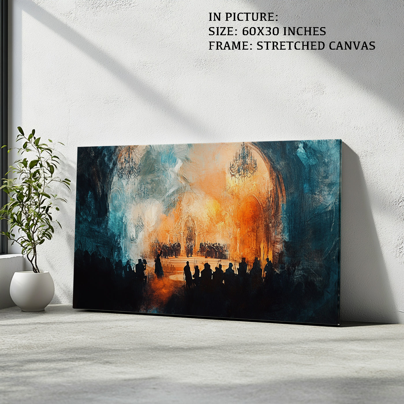 Artwork in Natural Wood Frame