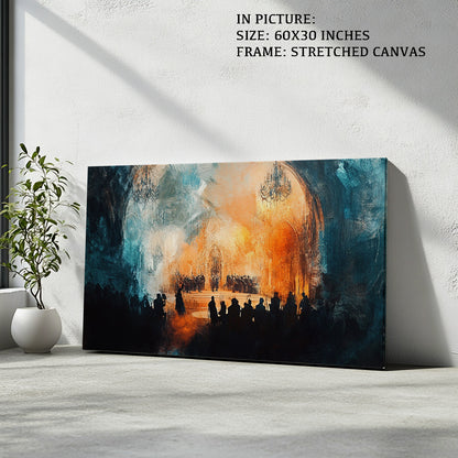 Artwork in Natural Wood Frame