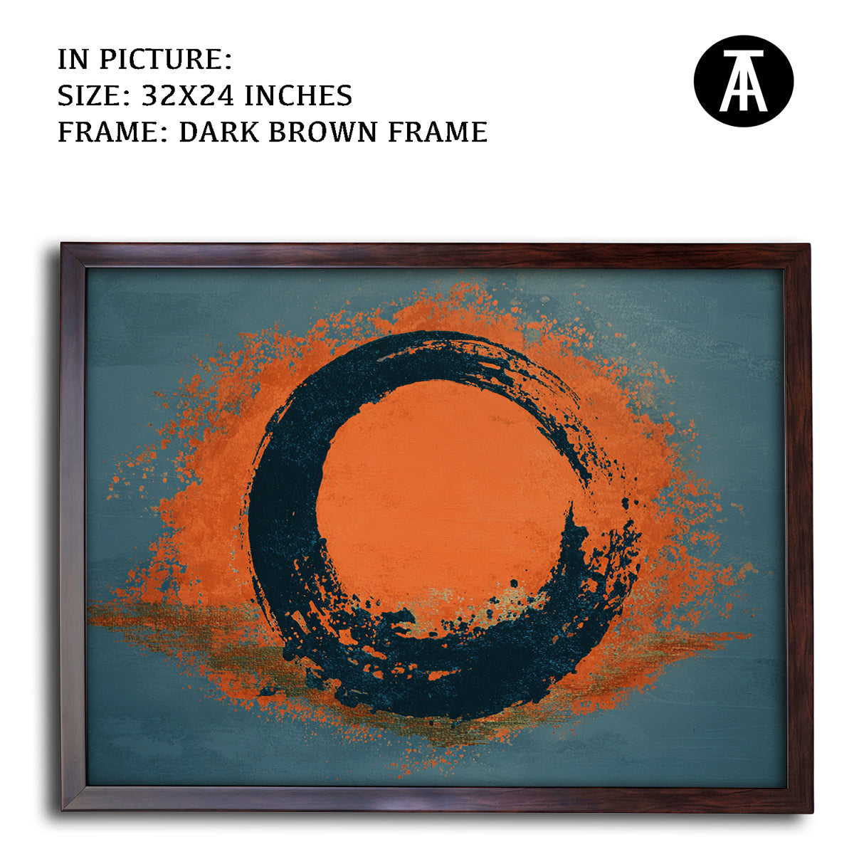 Artwork in Metal Champagne Gold Frame