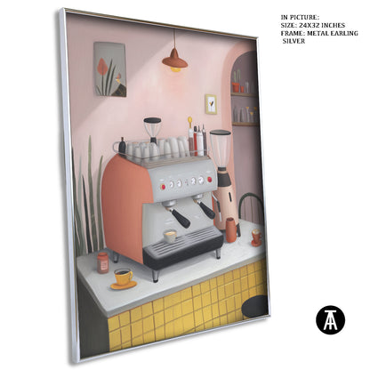 Artwork in Metal Earling Silver Frame