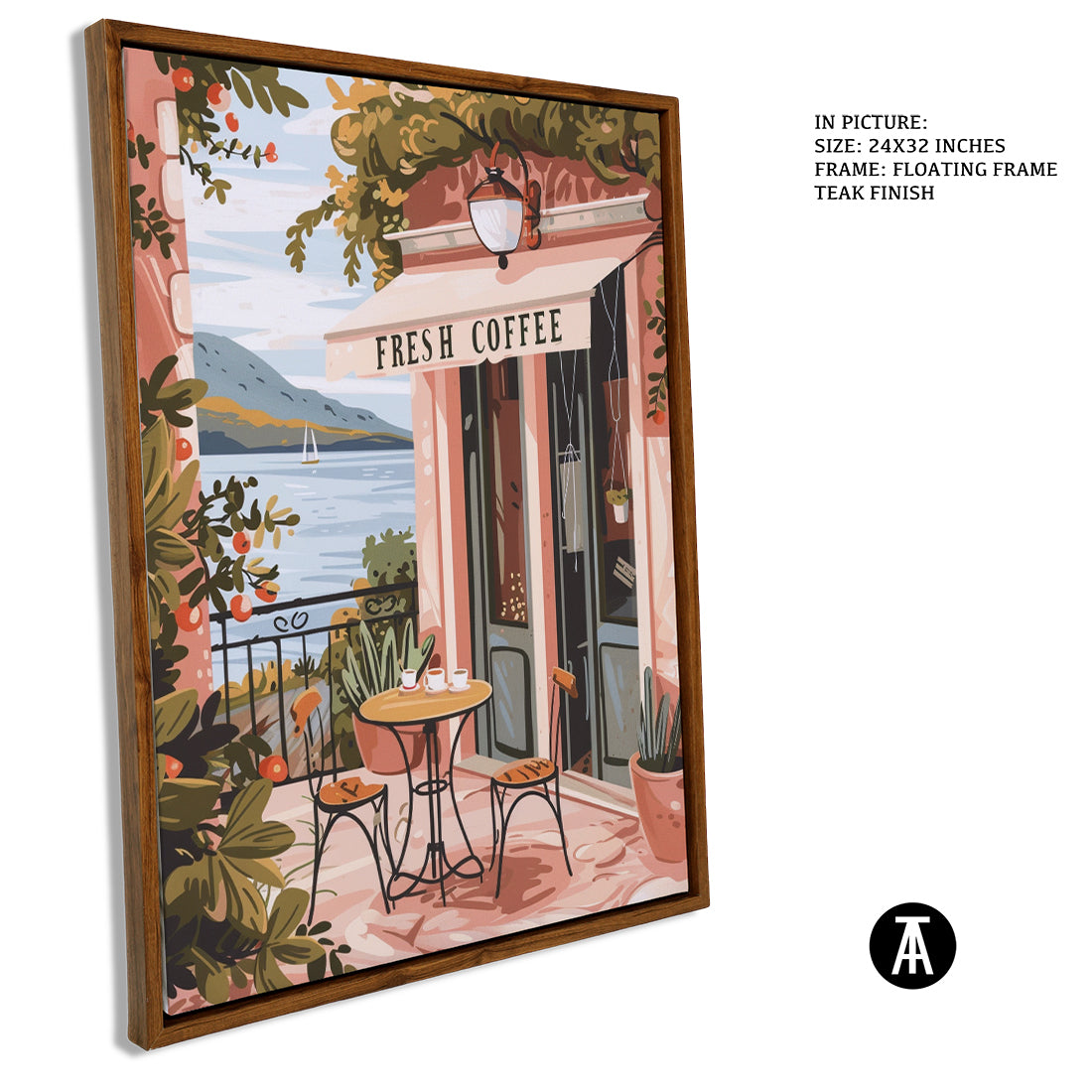 Sample Artwork in Floating Frame