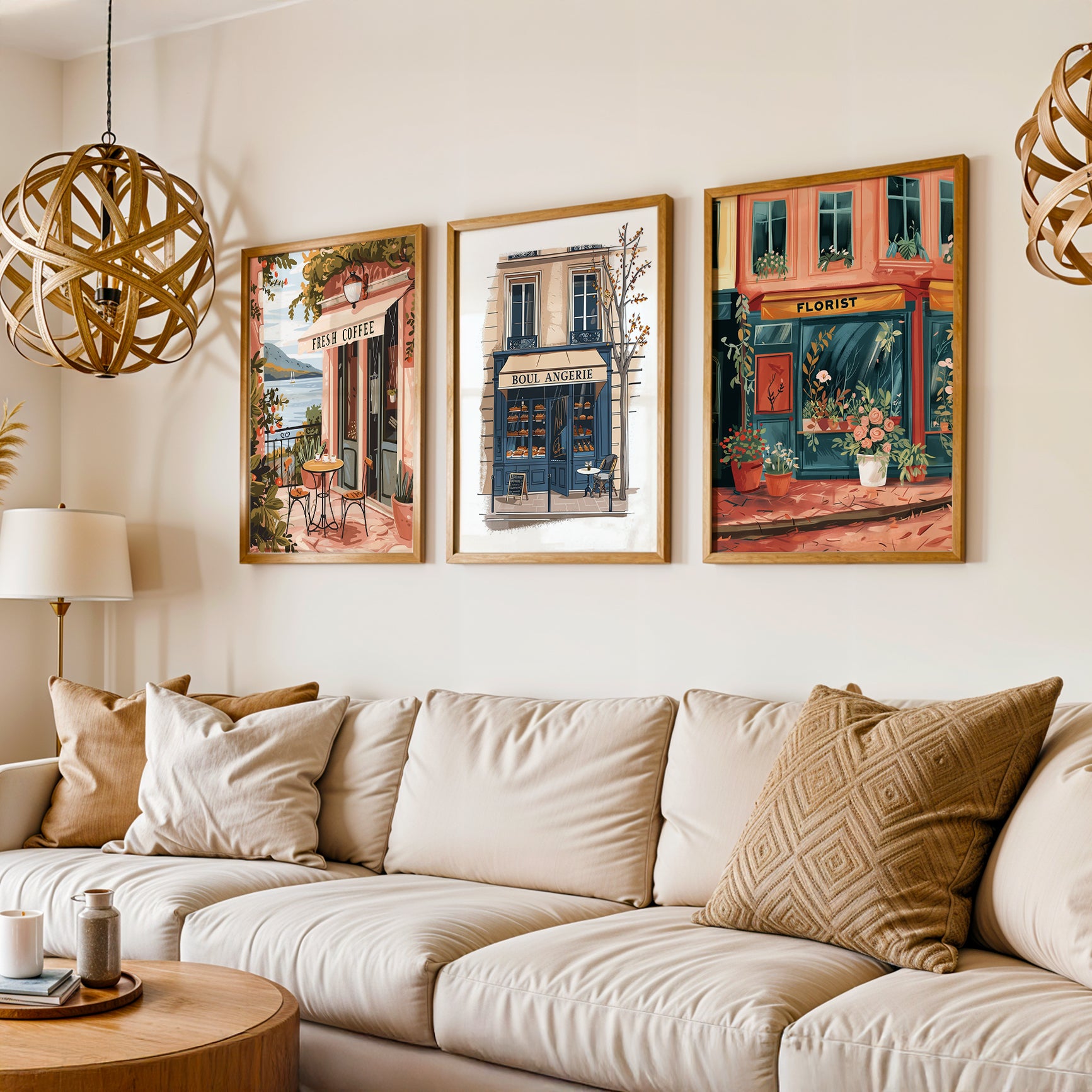 Gallery Wall Set in Lifestyle Setting