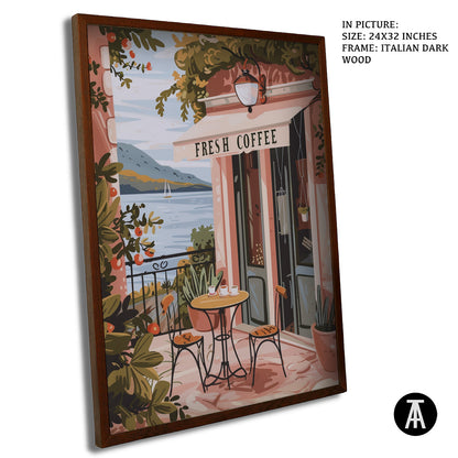 Sample Artwork in Italian Wood Framing Dark