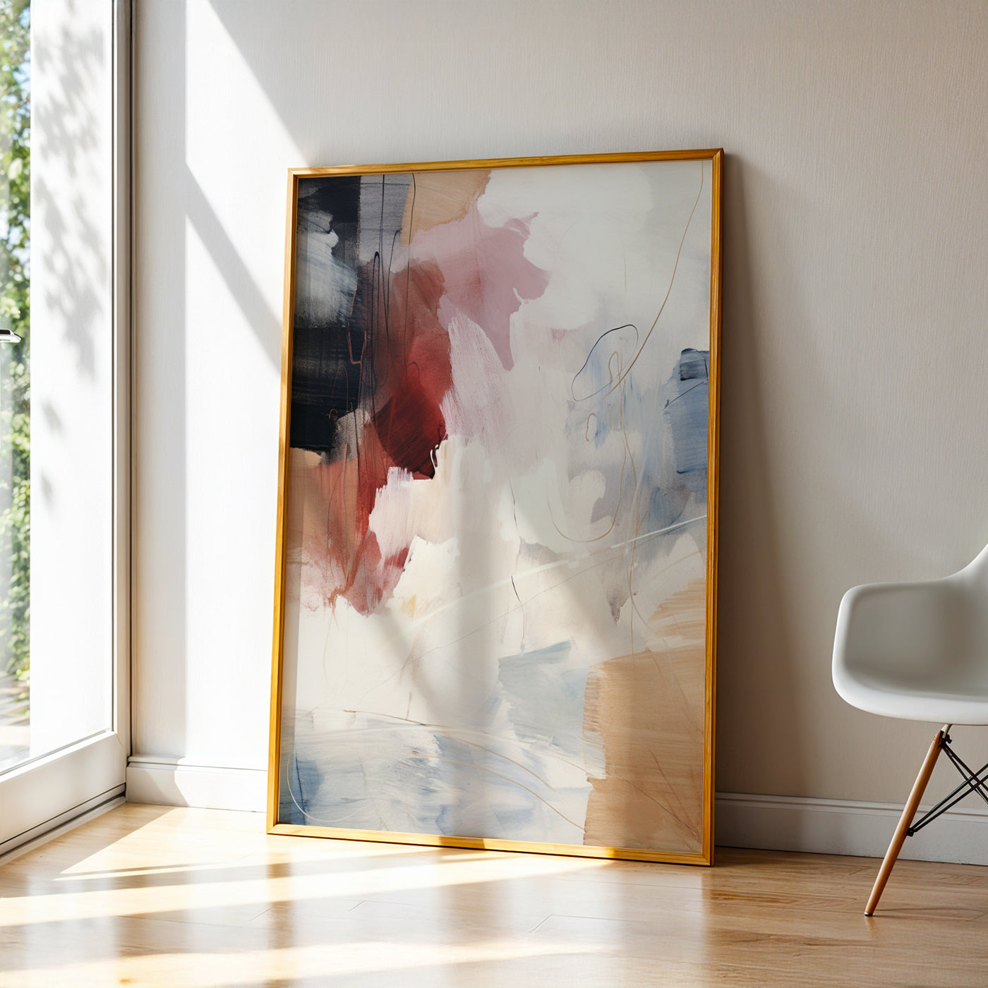 Abstract Painting in a Lifestyle Setting