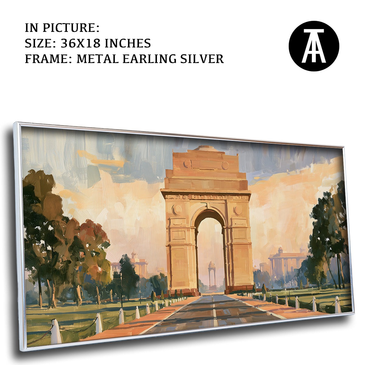 Artwork in Metal Earling Silver Frame