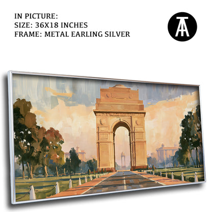 Artwork in Metal Earling Silver Frame