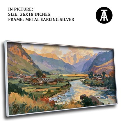 Artwork in Metal Earling Silver Frame