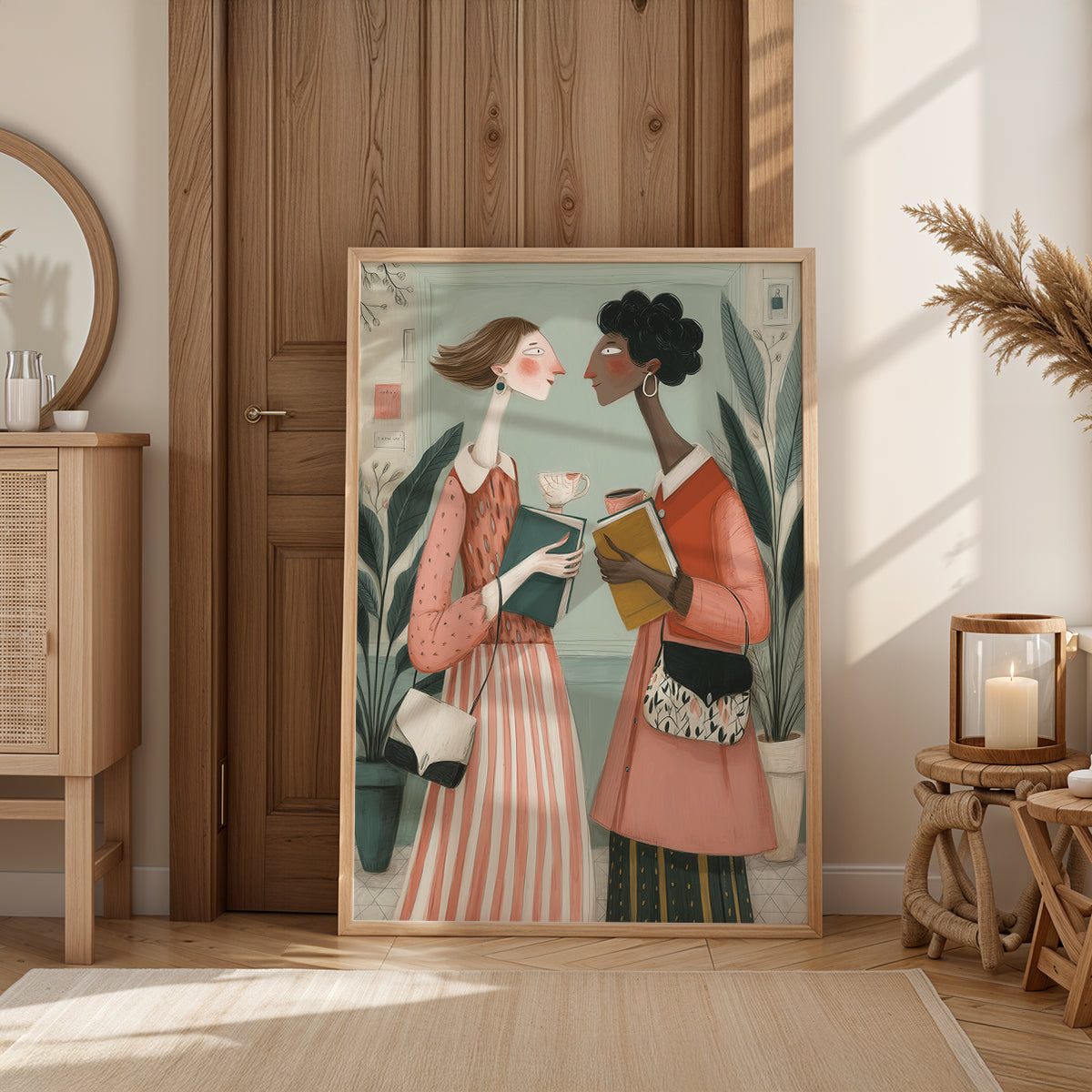 Exchanging Notes by Parisian Pastels | Buy Canvas Paintings – TravelArty