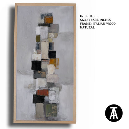 Artwork in Natural Wood Frame